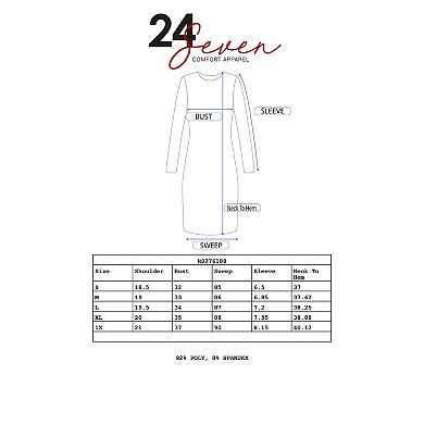 Women's 24seven Comfort Apparel Scoopneck Keyhole A-Line Dress