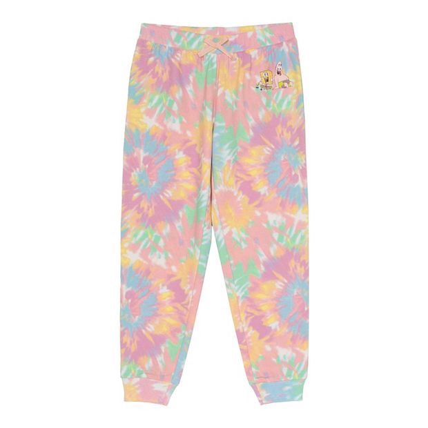 Girls 7-16 Nickelodeon SpongeBob SquarePants Tie Dye Jogger Pants in  Regular & Plus