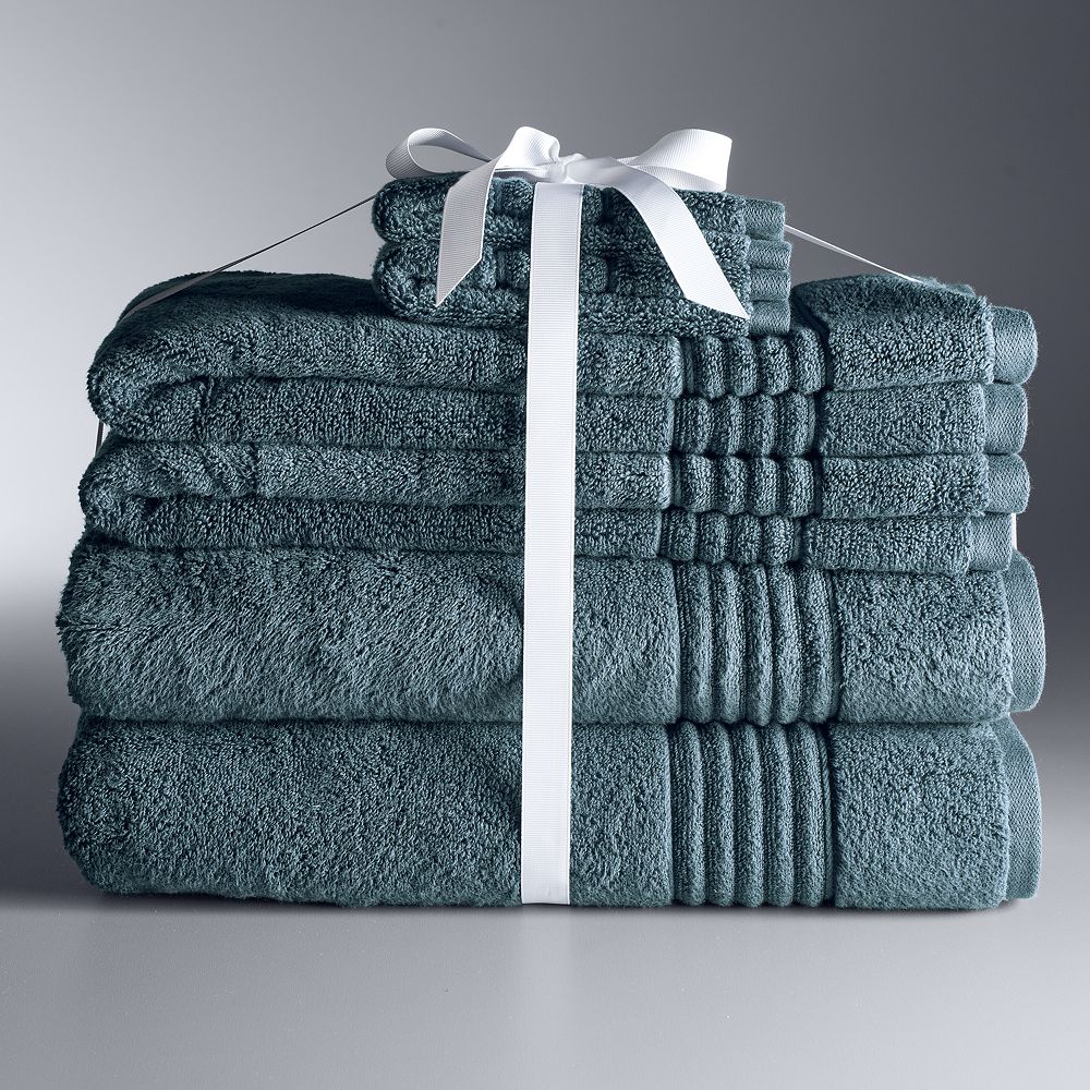 Simply Vera Vera Wang Signature 6-piece Bath Towel Set - Eucalyptus