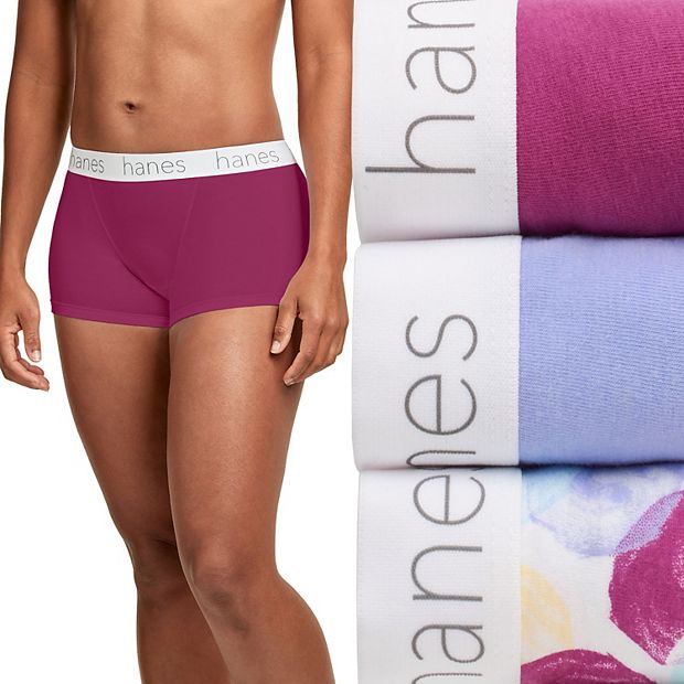 Women's Hanes Ultimate® Classic 3-pack Boyfriend Boxer Brief Panty