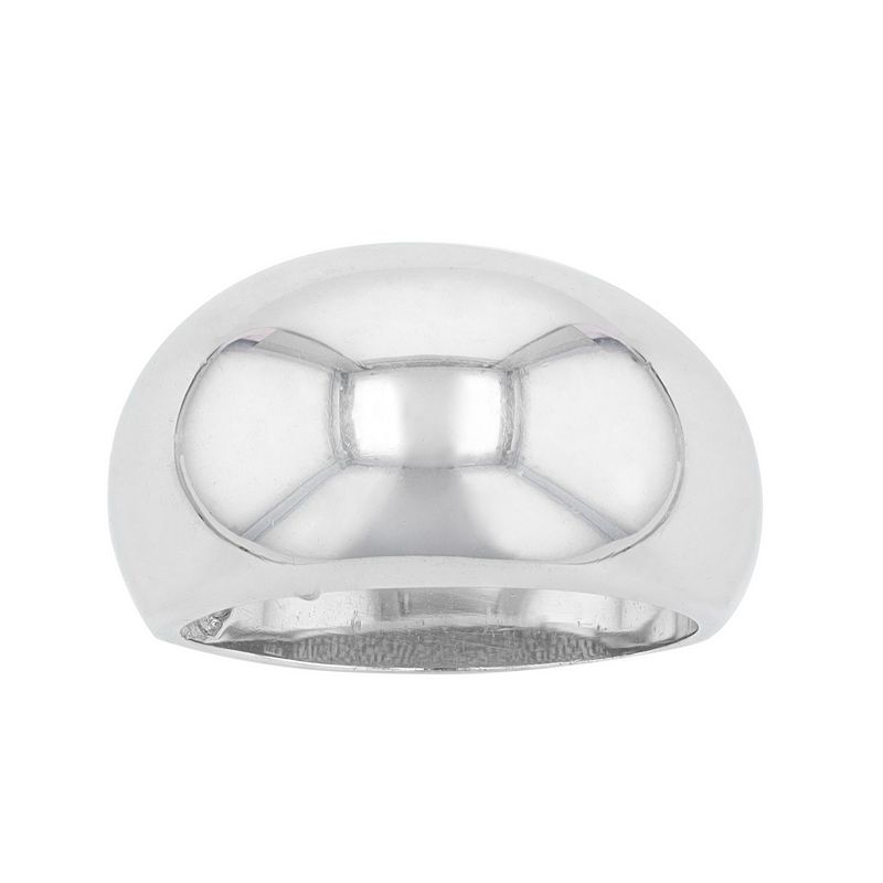 Traditions Jewelry Company Sterling Silver Faceted Dome Ring, Women's, Size: 8