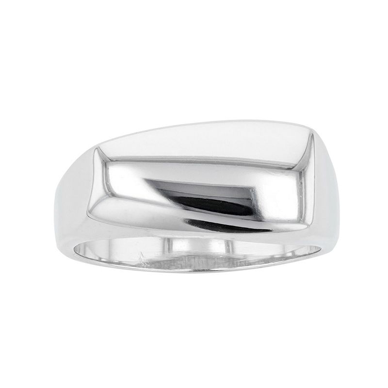 Traditions Jewelry Company Sterling Silver Angular Dome Ring, Womens, Size