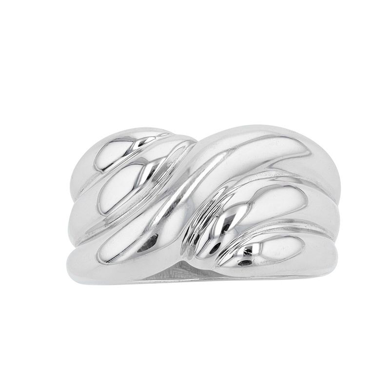 Traditions Jewelry Company Sterling Silver Wavy Textured Dome Ring, Women's, Size: 7