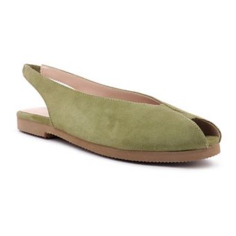 Rag & Co Gretchen Women's Green Slingback Sandals