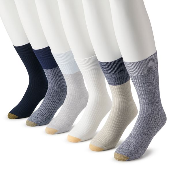 Men's GOLDTOE® 6-pack Stanton Crew Socks