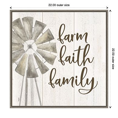 Amanti Art Farm Life III Faith Framed Wall Art