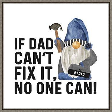 Amanti Art Father's Day Gnome II Fix It Framed Wall Art