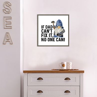 Amanti Art Father's Day Gnome II Fix It Framed Wall Art