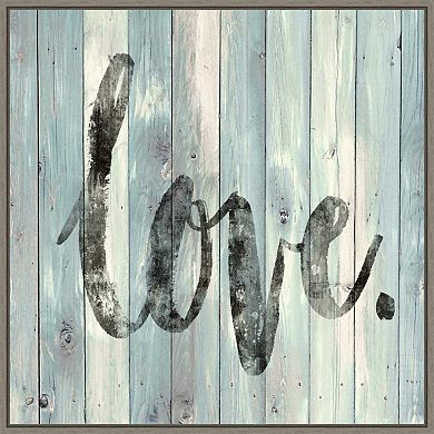 Amanti Art Love Distressed Framed Wall Art