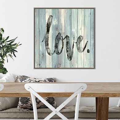 Amanti Art Love Distressed Framed Wall Art