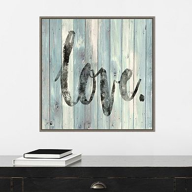 Amanti Art Love Distressed Framed Wall Art