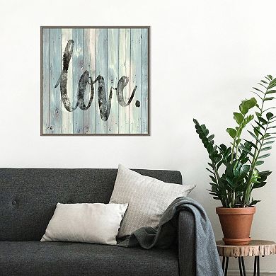 Amanti Art Love Distressed Framed Wall Art