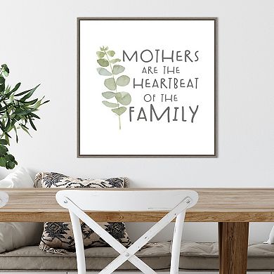 Amanti Art Mother's Inspiration I Heartbeat Framed Wall Art