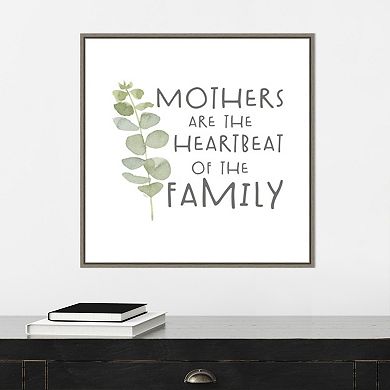 Amanti Art Mother's Inspiration I Heartbeat Framed Wall Art