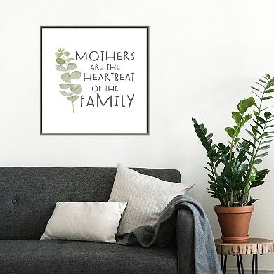 Amanti Art Mother's Inspiration I Heartbeat Framed Wall Art