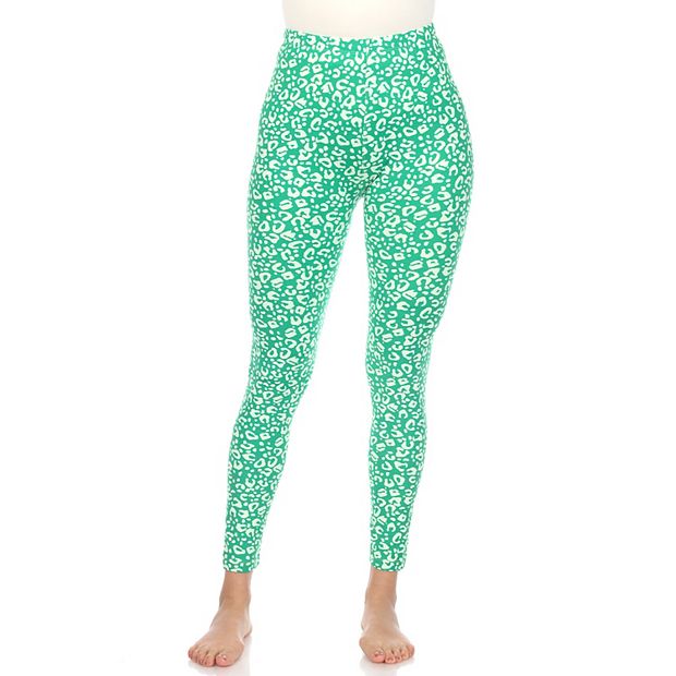 Green leopard clearance print leggings