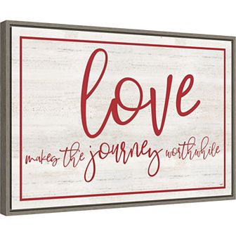 Amanti Art Love Journey Distressed Framed Wall Art