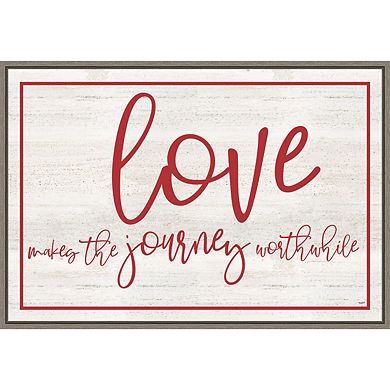 Amanti Art Love Journey Distressed Framed Wall Art