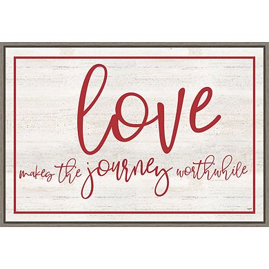 Amanti Art Love Distressed Framed Wall Art