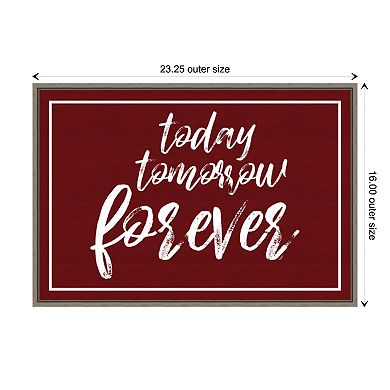 Amanti Art Valentines Sentiment VII Forever Framed Wall Art