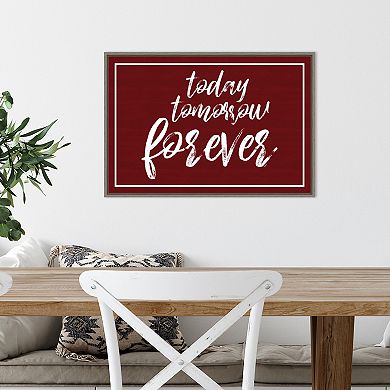 Amanti Art Valentines Sentiment VII Forever Framed Wall Art