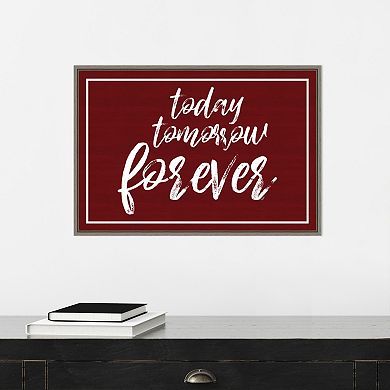 Amanti Art Valentines Sentiment VII Forever Framed Wall Art