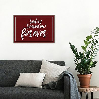 Amanti Art Valentines Sentiment VII Forever Framed Wall Art