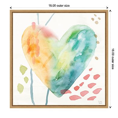 Amanti Art Winged Whisper VII Heart Framed Wall Art