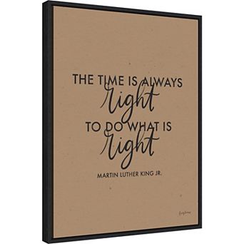 Amanti Art Words of Wisdom IV Time is Right Framed Wall Art