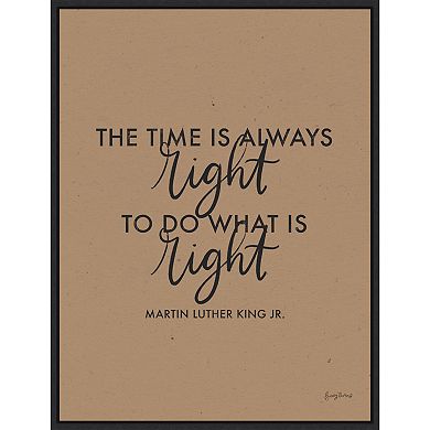 Amanti Art Words of Wisdom IV Time is Right Framed Wall Art