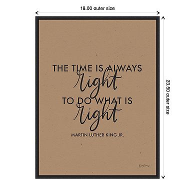 Amanti Art Words of Wisdom IV Time is Right Framed Wall Art