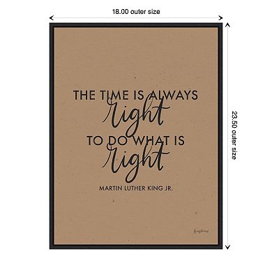 Amanti Art Words of Wisdom IV Time is Right Framed Wall Art