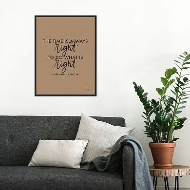 Amanti Art Words of Wisdom IV Time is Right Framed Wall Art