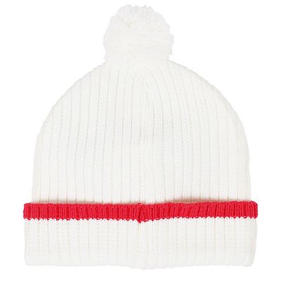 Hot Topic White Knit Hello Kitty Pom Beanie with Red Bow hello kitty beanie hat products for sale | eBay main image 4