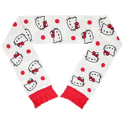 Women's Sanrio Hello Kitty 2-pc. Pattern Scarf & 3D Bow Beanie Set
