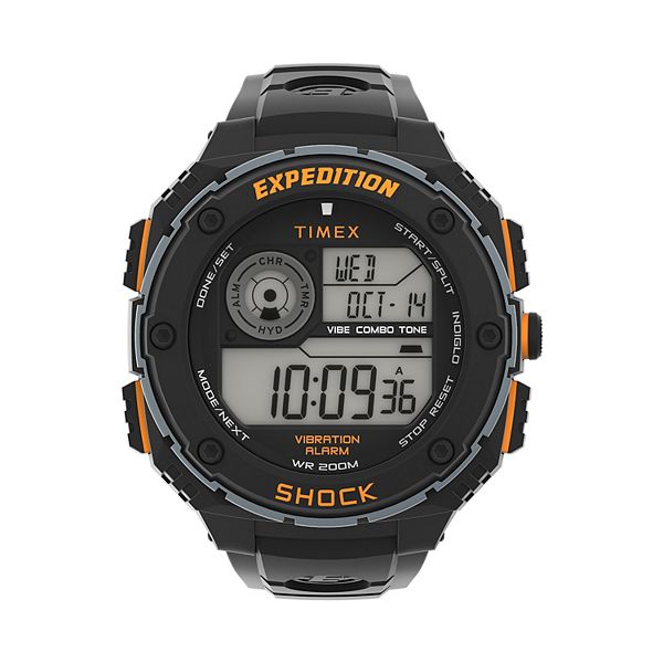 Timex Men`s Men`s Takeover Padres Black Digital Watch Timepiece Active