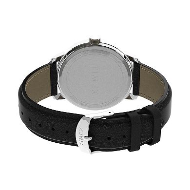 Timex Easy Reader 43 MM Men's Bold Leather Strap Watch - TW2V21200JT