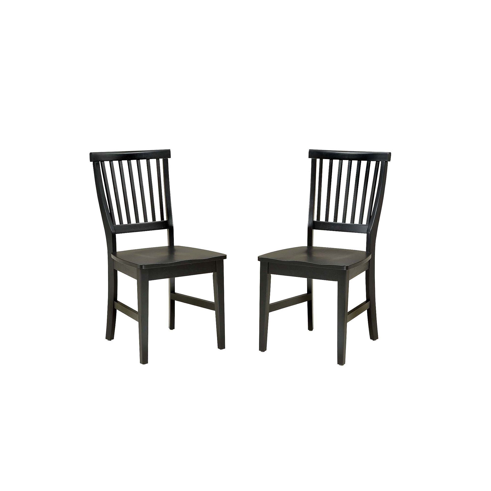 Arts & Crafts 2-pc. Dining Chair Set, Ebony