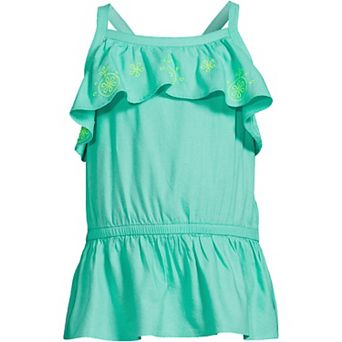 Girls 2-20 Lands' End Ruffle Tank Top in Regular & Plus