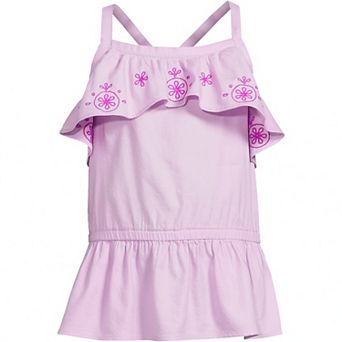 Girls 2-20 Lands' End Ruffle Tank Top in Regular & Plus