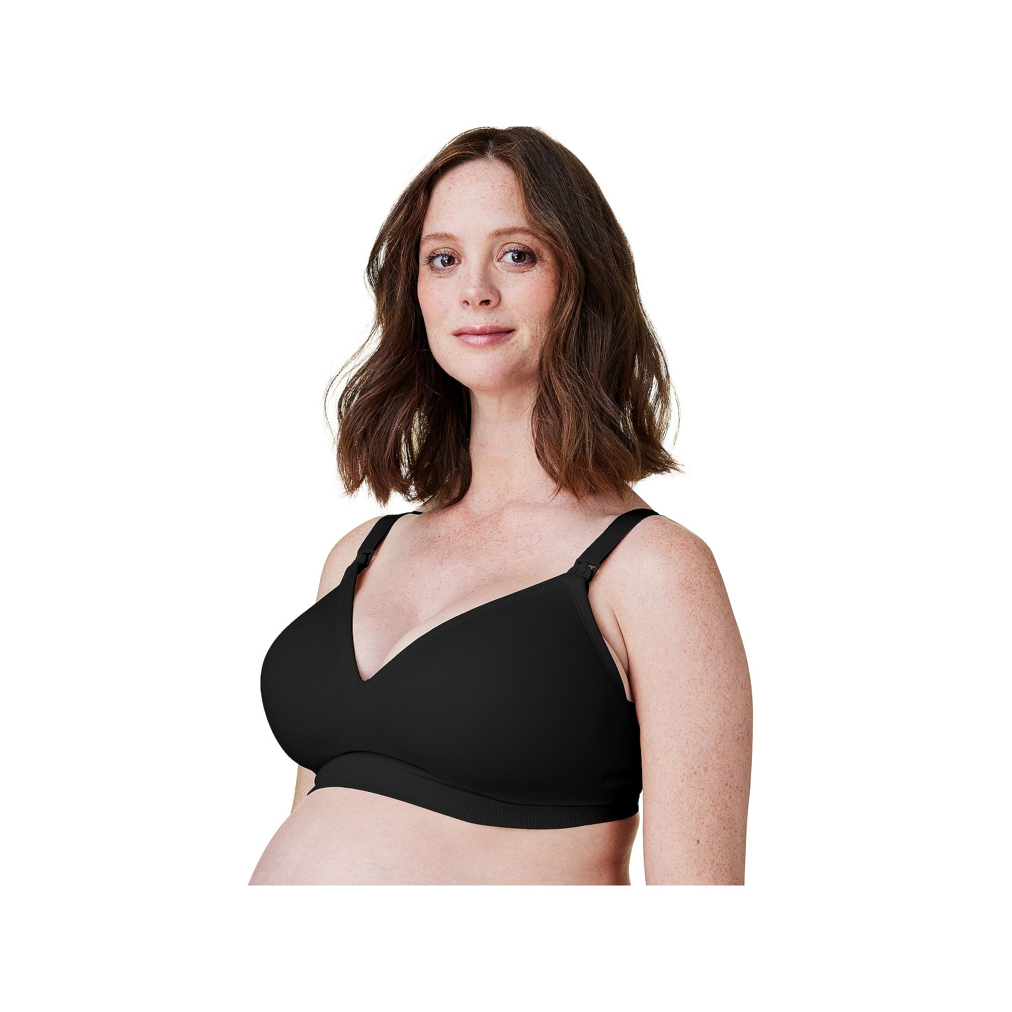 Bravado Designs Plunge Wireless Maternity & Nursing Bra 11017V, Womens, Si