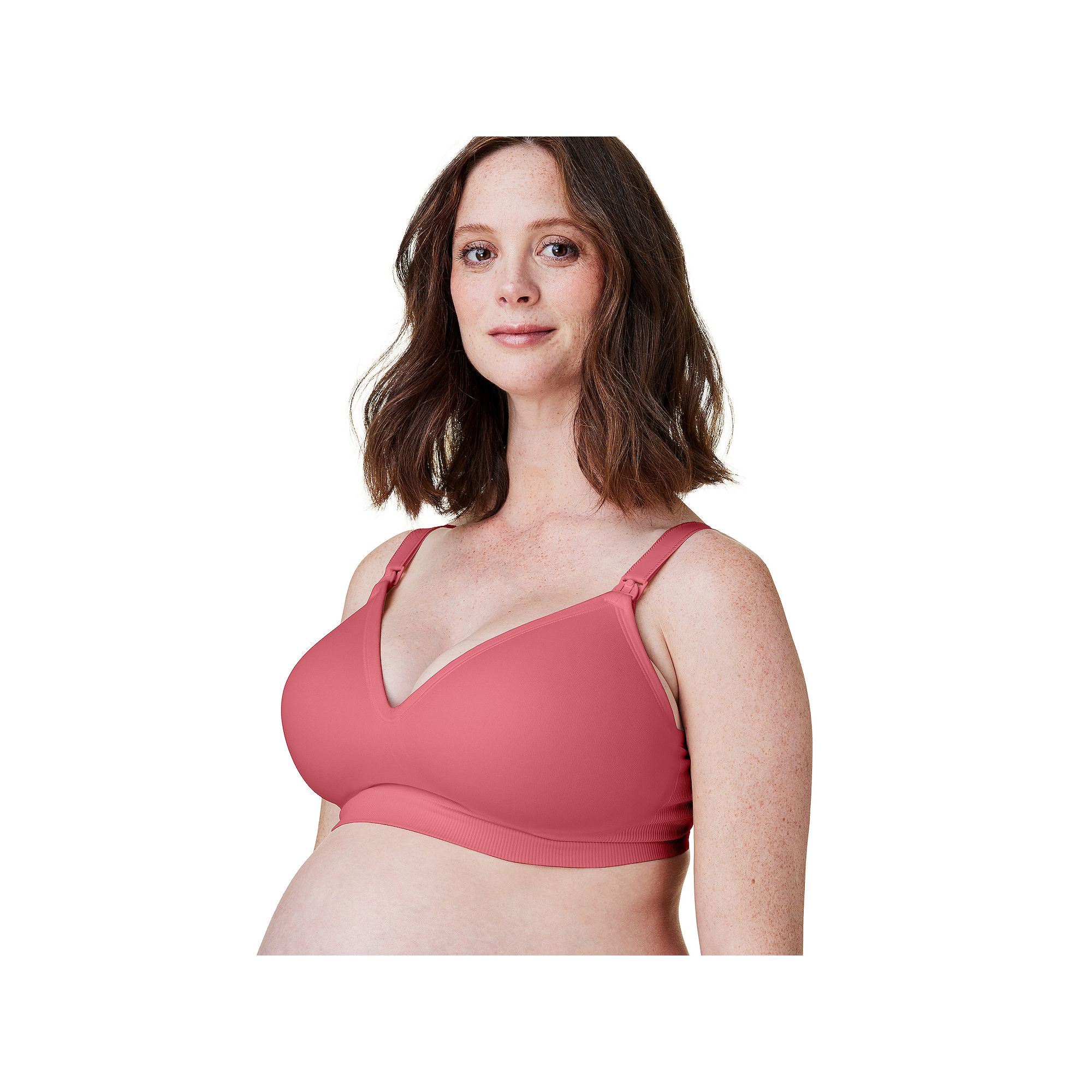 Bravado Designs Plunge Wireless Maternity & Nursing Bra 11017V, Womens, Si
