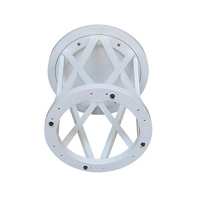 International Concepts Round Ceylon End Table