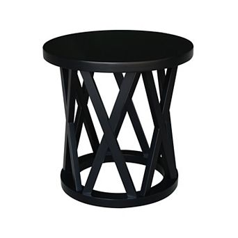 International Concepts Round Ceylon End Table