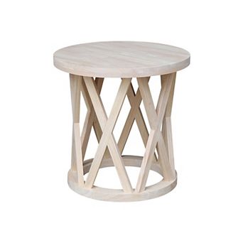 International Concepts Round Ceylon End Table