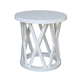 International Concepts Round Ceylon End Table