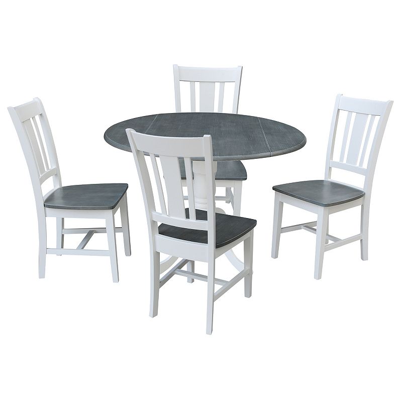 International Concepts Dual Drop Leaf Dining Table & Dining Chair 5-piece S