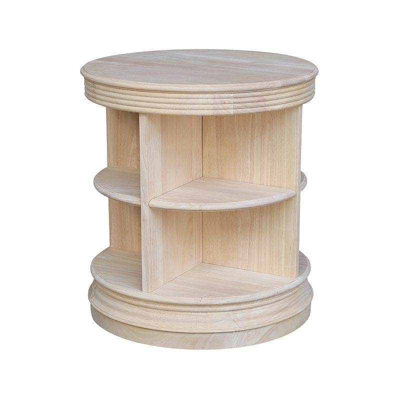 18754883 International Concepts Library Round End Table, Mu sku 18754883