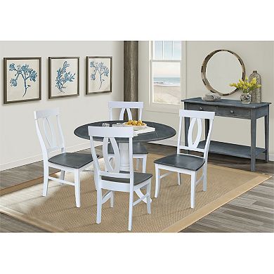 International Concepts Dual Drop Leaf Dining Table & Chair 5-piece Set