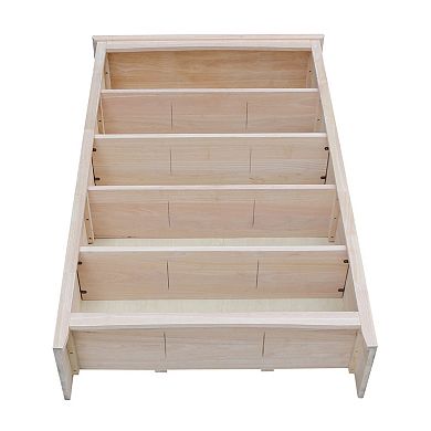 International Concepts Shaker Unfinished 5-Shelf Bookcase
